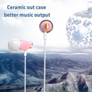 USB-C Type C Earphone, Type-c Ceramic Earphone Digital Decoding Noise-Isolation with CLDA Hi-Fi Stereo Sound Comfort for Wearing Pink