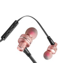 Awei ES 10TY Wired Metal In Ear Headphones, Hifi Metal Heavy Bass Noise Isolating Stereo Bass Headset Earbud Earphones With Mic Rose Gold