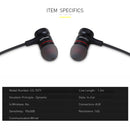 AWEI ES-70TY In-ear Style Earphone Headphones Stereo Wired Earbuds Earpieces with Microphone for iPhone Samsung Huawei Xiaomi Headset Black