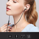 AWEI ES-70TY In-ear Style Earphone Headphones Stereo Wired Earbuds Earpieces with Microphone for iPhone Samsung Huawei Xiaomi Headset Gray
