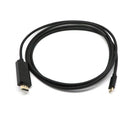 USB C Type C to HDMI Cable, Ultra HD 6 Feet USB Type C to HDMI Cable 4K*2K HD Resolution 1.8m / 6 Feet for Apple The New Macbook/ Chromebook Pixel Black
