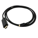 USB C Type C to HDMI Cable, Ultra HD 6 Feet USB Type C to HDMI Cable 4K*2K HD Resolution 1.8m / 6 Feet for Apple The New Macbook/ Chromebook Pixel Black
