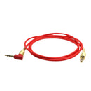 3.5mm Auxiliary Audio Jack to Jack Cable 90 Degree Right Angle for iPhone, iPod, iPad, Samsung,Smartphones & Tablets and Speakers,24K Gold Plated Male to Male 3FT Red