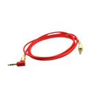 3.5mm Auxiliary Audio Jack to Jack Cable 90 Degree Right Angle for iPhone, iPod, iPad, Samsung,Smartphones & Tablets and Speakers,24K Gold Plated Male to Male 3FT Red