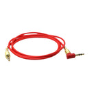 3.5mm Auxiliary Audio Jack to Jack Cable 90 Degree Right Angle for iPhone, iPod, iPad, Samsung,Smartphones & Tablets and Speakers,24K Gold Plated Male to Male 3FT Red