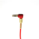 3.5mm Auxiliary Audio Jack to Jack Cable 90 Degree Right Angle for iPhone, iPod, iPad, Samsung,Smartphones & Tablets and Speakers,24K Gold Plated Male to Male 3FT Red