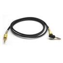 3.5mm Auxiliary Audio Jack to Jack Cable 90 Degree Right Angle for iPhone, iPod, iPad, Samsung,Smartphones & Tablets and Speakers,24K Gold Plated Male to Male 3FT Black