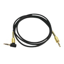 3.5mm Auxiliary Audio Jack to Jack Cable 90 Degree Right Angle for iPhone, iPod, iPad, Samsung,Smartphones & Tablets and Speakers,24K Gold Plated Male to Male 3FT Black