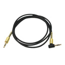 3.5mm Auxiliary Audio Jack to Jack Cable 90 Degree Right Angle for iPhone, iPod, iPad, Samsung,Smartphones & Tablets and Speakers,24K Gold Plated Male to Male 3FT Black