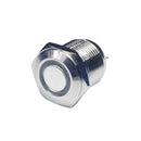 16mm Resetable Flat Head Stainless Steel Power Switch 1NO