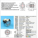 16mm Resetable Flat Head Stainless Steel Power switch