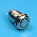 12mm 36V Falt Head Self-locking Stainless Steel Power switch