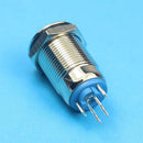 12mm 36V Falt Head Self-locking Stainless Steel Power switch