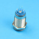 12mm 36V Falt Head Self-locking Stainless Steel Power switch