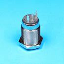 16mm Falt Head Self-locking Resetable Stainless Steel Power switch