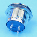19mm Self-locking Flat Head Stainless Steel Power Switch 1NO