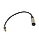 3.5mm TRS to XLR Male Adapter Cable (1FT) - Male to Male Stereo XLR Adapter to 3.5mm 1/8" TRS Auxiliary AUX Headphone Audio Jack Plug Converter Wire Cord