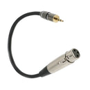 1/8'' 3.5mm Jack Male to XLR Female Stereo Audio Adapter Patch Cable Cord, Microphone Cable