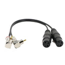 Dual 2 RCA Male Plug To 90Â° Dual XLR Female Adapter Spiltter Patch Cable Cord Audio Cable (1 Feet)