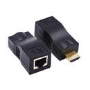 HDMI RJ45 CAT5E CAT6 UTP LAN Ethernet HDMI Extender Repeater 1080P Hard Plastic HDMI To RJ45 Network Cable Extender For HDTV