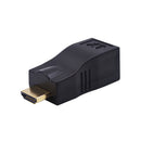 HDMI RJ45 CAT5E CAT6 UTP LAN Ethernet HDMI Extender Repeater 1080P Hard Plastic HDMI To RJ45 Network Cable Extender For HDTV