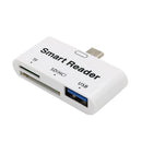 3 in 1 Type-C USB 3.1 Card Reader with OTG Function Supports TF / SD Card / USB 3.0 for MacBook Google Notebook Letv Phone XiaoMi Phone and Other Type-C Smartphones