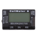 RC CellMeter 8 2-8S Digital LCD Screen Display Battery Capacity Checker For LiPo, LiFe, Li-ion, NiCd, NiMH Batteries