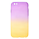 Gradient Color Transparent Protective Case Soft TPU Protective Case for Apple iPhone 6 6S?4.7 inch Screen?Purple and Yellow