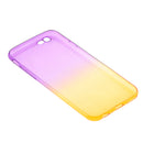 Gradient Color Transparent Protective Case Soft TPU Protective Case for Apple iPhone 6 6S?4.7 inch Screen?Purple and Yellow