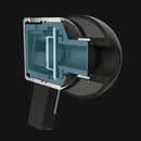 In-Ear Earbuds Headphones with Mic HiFi Stereo Piston Sound Noise Cancelling Compatible with Almost all Phones with 3.5mm Interface Metal Black