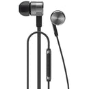 In-Ear Earbuds Headphones with Mic HiFi Stereo Piston Sound Noise Cancelling Compatible with Almost all Phones with 3.5mm Interface Metal Black