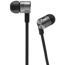 In-Ear Earbuds Headphones with Mic HiFi Stereo Piston Sound Noise Cancelling Compatible with Almost all Phones with 3.5mm Interface Metal Black
