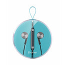 In-Ear Earbuds Headphones with Mic HiFi Stereo Piston Sound Noise Cancelling Compatible with Almost all Phones with 3.5mm Interface Metal Silver