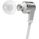 In-Ear Earbuds Headphones with Mic HiFi Stereo Piston Sound Noise Cancelling Compatible with Almost all Phones with 3.5mm Interface Metal Silver