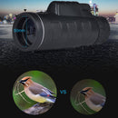 35x50 Focus On Monocular Telescope Waterproof Wide View Compact Wide-angle Magnifier Telescope with Compass for Hunting Bird Watching