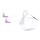 Metal In-Ear Night Luminous Earphone Universal Wired Earbud with Line Control Built-in Microphone Fits All 3.5mm Plug Mobile Phone Purple