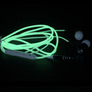 Metal In-Ear Night Luminous Earphone Universal Wired Earbud with Line Control Built-in Microphone Fits All 3.5mm Plug Mobile Phone Black