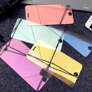 Transparent Screen Protector,Mirror Hybrid Slim Front Ultra-thin High Definition (HD) Glass Tempered Screen Protective Film for iPhone 7 plus Blue