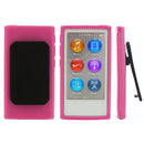 Protective TPU Rubber Shell Case Cover for Apple iPod Nano 7th Generation 7G 7 Pink