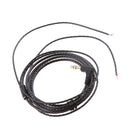 3.5mm Right Jack Earphone Audio Cable Repair Replacement Wire Line DIY Black