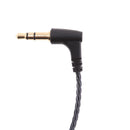 3.5mm Right Jack Earphone Audio Cable Repair Replacement Wire Line DIY Black