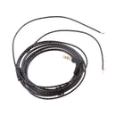 3.5mm Right Jack Earphone Audio Cable Repair Replacement Wire Line DIY Black