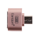 Micro USB 2.0 OTG Adapter, Micro B Male to USB A Female On The Go Converter for Samusung S6 Edge S4 S3 Android or Windows Smart Phones Tablets with On The Go Function Rose Gold