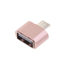 Micro USB 2.0 OTG Adapter, Micro B Male to USB A Female On The Go Converter for Samusung S6 Edge S4 S3 Android or Windows Smart Phones Tablets with On The Go Function Rose Gold