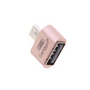 Micro USB 2.0 OTG Adapter, Micro B Male to USB A Female On The Go Converter for Samusung S6 Edge S4 S3 Android or Windows Smart Phones Tablets with On The Go Function Rose Gold