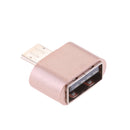 Micro USB 2.0 OTG Adapter, Micro B Male to USB A Female On The Go Converter for Samusung S6 Edge S4 S3 Android or Windows Smart Phones Tablets with On The Go Function Rose Gold