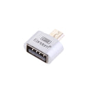 Micro USB 2.0 OTG Adapter, Micro B Male to USB A Female On The Go Converter for Samusung S6 Edge S4 S3 Android or Windows Smart Phones Tablets with On The Go Function Silver