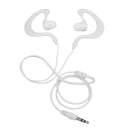 3.5mm Earhook Waterproof Sports/Running/Outdoors Headset Headphones in-ear Earphones Earbuds for iPhone Samsung iPod MP3 MP4, and other 3.5mm Jack Devices White