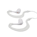 3.5mm Earhook Waterproof Sports/Running/Outdoors Headset Headphones in-ear Earphones Earbuds for iPhone Samsung iPod MP3 MP4, and other 3.5mm Jack Devices White