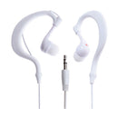 3.5mm Earhook Waterproof Sports/Running/Outdoors Headset Headphones in-ear Earphones Earbuds for iPhone Samsung iPod MP3 MP4, and other 3.5mm Jack Devices White